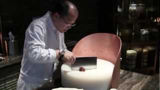 Tam prepares barbeque pork at Jade Dragon Macau [upl. by Eerbua]