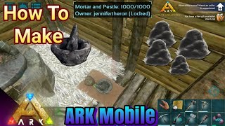 How to Make Cementing Paste in Ark Mobile Revamp Step by Step  AndroidiOS [upl. by Uis]