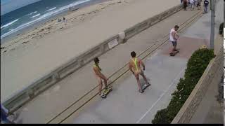 Guys in thongs on power boards [upl. by Spiers]