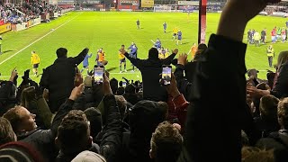 Woking fans at Aldershot 26122022 [upl. by Enyalb]