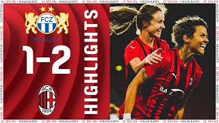 Highlights  Giacintis brace for the win  FC Zürich Frauen 1 v 2 AC Milan  UWCL 202122 [upl. by Yeliac27]