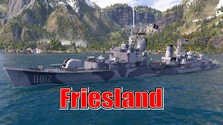 Meet The Friesland Tier 7 Pan Euro DD World of Warships Legends Xbox Series X 4k [upl. by Ahsenar]