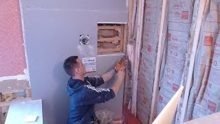 How to install shower surround tile backer board PART quot2quot durock or cement board [upl. by Morgana]