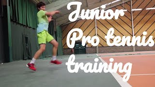 99 A junior pros tennis training [upl. by Alhak]