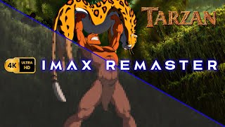 Tarzan 1999 Tarzan vs Sabor fight scene  4K IMAX Remaster [upl. by Alger]