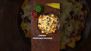 Cheesy Vegetable Nachos  Veg Nachos  Snacks shorts vegetablenachos snacks [upl. by Sherwin206]