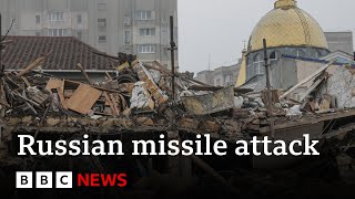 UN condemns Russia’s renewed massbombing campaign in Ukraine  BBC News [upl. by Elacim]