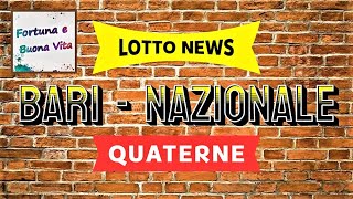 Le Quaterne di Bari e Nazionale per 2 Colpi [upl. by Naillij160]