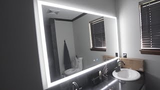 LED Mirror  How to install  Review [upl. by Primrosa]