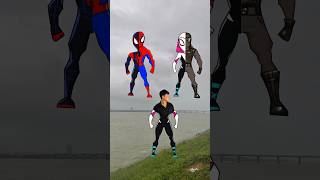 Spiderman Miles Morales vs Ghost Spider vs Spiderman vs Noir Spiderman spiderman milesmorales [upl. by Naej]