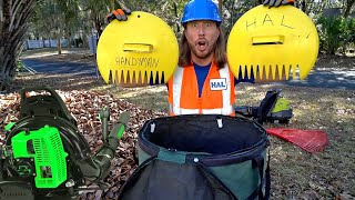 Leaf Blower for Kids  Lawn Mower Song for Kids [upl. by Burtis]