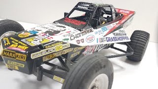 Tamiya Grasshopper  RC Team Chonmage stickers  Front shock tower delete [upl. by Leckie371]