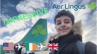 Aer Lingus IMPRESSIVE Economy Class  Full Flight Review  A330 amp A320 [upl. by Orbadiah]