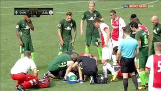 Abdelhak Nouri Collapses Ajax 21 Werder Bremen [upl. by Portwin]