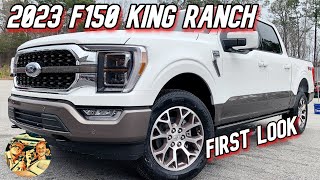 NEW 2023 FORD F150 KING RANCH Luxury amp Capable Truck Review Startup amp Interior 4x4 601A 50 V8 [upl. by Reni316]