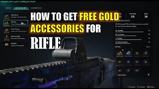 ONCE HUMAN  HOW TO GET ALL FREE GOLD ACCESSORIES FOR RIFLE！ [upl. by Edmanda]