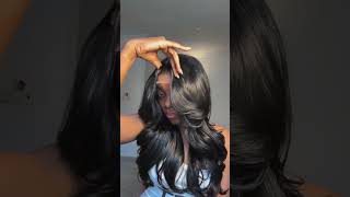 Yes thats what the layer wig that i need 😍😍 hairstyles xrsbeautyhair gluelesswig wigs haircut [upl. by Ydnahs]