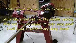 Harbor Freight Horizontal Band saw Review [upl. by Prady252]