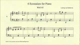 Beethoven 6 Ecossaises for Piano No 5 WoO 83 [upl. by Graaf223]