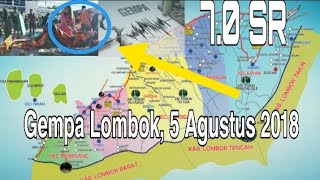 Viral Detikdetik terjadinya Gempa 70 SR di Lombok Utara [upl. by Anitsyrhk611]