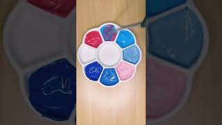 Palette color mixing asmr colourmixing paint satisfying shorts [upl. by Otreblif723]