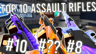 Top 10 BEST ASSAULT RIFLES In Phantom Forces [upl. by Sivla]