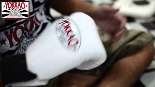 YOKKAO Denim Muay Thai Gloves  YOKKAO Muay Thai Factory Bangkok [upl. by Asined]