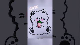 Kawaii art🍓✨️shorts howto art kawaii cute viral fypシ゚ [upl. by Naret214]