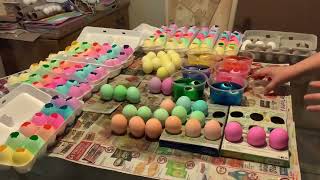 🎉 🎊Como hacer huevos confetti paso a paso para pascuapintar cascarones DIY confetti eggs Easter [upl. by Haye]