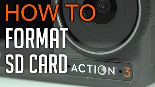 How to format SD card on Dji Osmo Action 3 [upl. by Eryn]