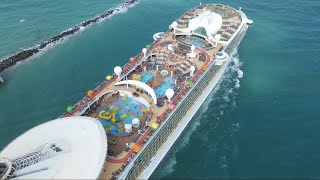 Royal Caribbean Independence of the Seas Departure Port of Miami [upl. by Ecyac]