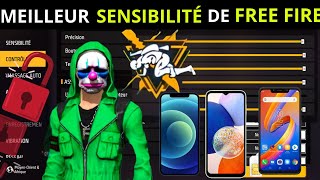 FREE FIRE  UNE DES MEILLEURES SENSIBILITÉ DE FREE FIRE  LA SENSIBILITÉ QU’IL TE FAUT 📱⬆️ [upl. by Odama]