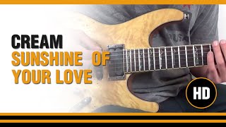 How to play Sunshine of your love from Cream  Electric GUITAR LESSON [upl. by Eirelav]