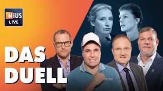 Weidel vs Wagenknecht 🚨 DAS ist die Siegerin im TVDuell  NIUS Live am 10 Oktober 2024 [upl. by Tavi]