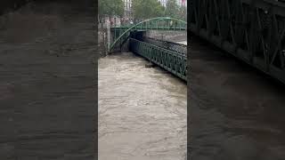 Danger of flooding in Vienna wien vienna [upl. by Eenrahc]