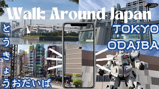 Walk Around Japan in Odaiba Tokyo virtualtour japan japanese tokyo walkthrough anime robot [upl. by Hecklau]