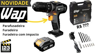 LANÇAMENTO PARAFUSADEIRA E FURADEIRA DE IMPACTO 12V WAP Bpfi12K4 [upl. by As]