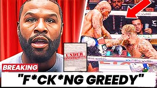 Floyd Mayweather Reacts to Jake Pauls Legal Trouble After Mike Tyson Fight [upl. by Rawdon]