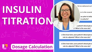 Insulin Titration Dosage Calculation for Nursing Students  LevelUpRN [upl. by Samp]