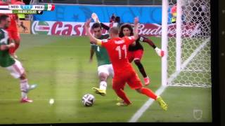 Clavado de Robben vs México Mundial 2014 [upl. by Antone]