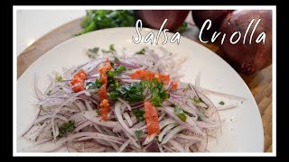 Salsa Criolla ∆ Cocina Peruana [upl. by Lebna722]