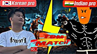 TDM BATTLE AGAINST 🇰🇷KOREAN PLAYER🥵 [upl. by Ryley129]