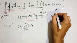 preparation of phenol from cumene class 12 [upl. by Sweet]