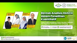 Sesi 2  Analisis RASCH dalam Penelitian Kuantitatif  Prodi Pendidikan Fisika UIN RIL [upl. by Alemak]