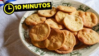 🔰 GALLETAS SALADAS sin gluten 【5 ingredientes】 [upl. by Felicie]