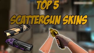 Top 5 Weapon skins in TF2 2  Top 5 Scattergun Skins [upl. by Kilian]