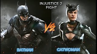 Injustice 2 Batman VS Catwomen Fight 😥😨 viralvideo [upl. by Magavern]