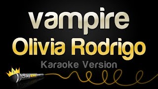 Olivia Rodrigo  vampire Karaoke Version [upl. by Adnohsat]