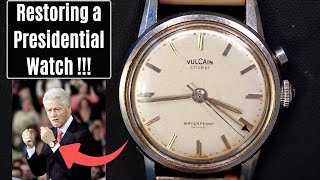 Vintage Watch Restoration with History  The Vulcain Cricket [upl. by Nogas]