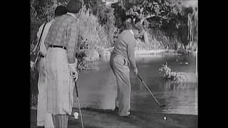 After a BAD GOLF SHOT WC FIELDS Throws Golf Clubs Golf Bag and Caddie Into Lake [upl. by Ahseinet]